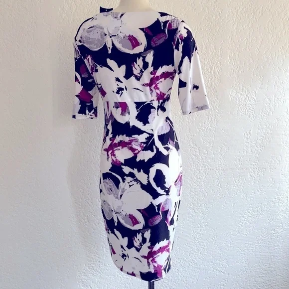 Lauren Ralph Lauren floral stretchy dress SZ 6 NWT - Picture 6 of 14